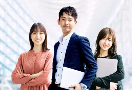 仕事へのやる気に満ち溢れた男女